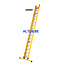STALTOR 2-delige GVK schuifladder met touw 2x16 alu sporten met stabibalk