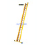 STALTOR 2-delige GVK schuifladder met touw 2x17 alu sporten met stabibalk