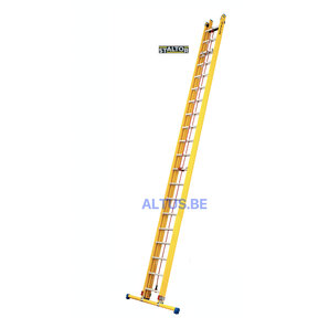 2-delige GVK schuifladder met touw 2x20 alu sporten met stabibalk