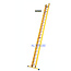 STALTOR 2-delige GVK schuifladder met touw 2x20 alu sporten met stabibalk