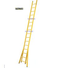Enkele GVK ladder 16 sporten  verbrede basis opengaande bomen