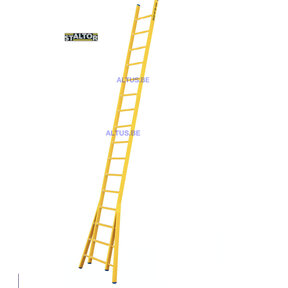 Enkele GVK ladder 16 sporten  verbrede basis opengaande bomen