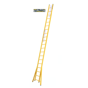 Enkele GVK ladder 20 sporten  verbrede basis opengaande bomen