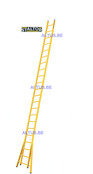 Enkele GVK ladder 22 sporten  verbrede basis opengaande bomen
