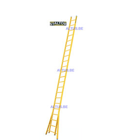 Enkele GVK ladder 22 sporten  verbrede basis opengaande bomen