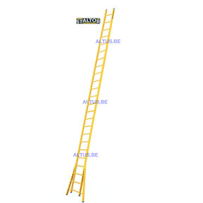 Enkele GVK ladder 24 sporten  verbrede basis opengaande bomen