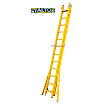2-delige GVK opsteekladder 2x12 sporten verbrede basis opengaande bomen
