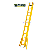 2-delige GVK opsteekladder 2x12 sporten verbrede basis opengaande bomen
