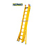 STALTOR 3-delige GVK opsteekladder 3x10 sporten verbrede basis opengaande bomen