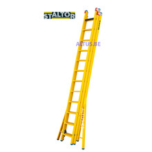 3-delige GVK opsteekladder 3x12 sporten verbrede basis opengaande bomen