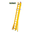STALTOR 3-delige GVK opsteekladder 3x12 sporten verbrede basis opengaande bomen