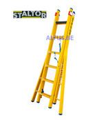 2-delige GVK omvormladder 2x6 sporten verbrede basis opengaande bomen