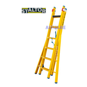 2-delige GVK omvormladder 2x6 sporten verbrede basis opengaande bomen
