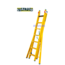 STALTOR 2-delige GVK omvormladder 2x7 sporten verbrede basis opengaande bomen