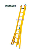 2-delige GVK omvormladder 2x9 sporten verbrede basis opengaande bomen