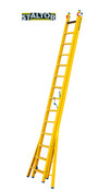 2-delige GVK omvormladder 2x14 sporten verbrede basis opengaande bomen