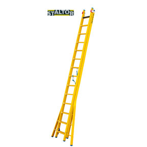 2-delige GVK omvormladder 2x14 sporten verbrede basis opengaande bomen