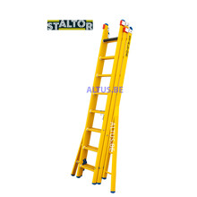 3-delige GVK omvormladder 3x8 verbrede basis opengaande bomen
