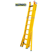 3-delige GVK omvormladder 3x9 verbrede basis opengaande bomen