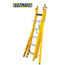 STALTOR 2-delige GVK omvormladder 2x6 alu sporten verbrede basis opengaande bomen