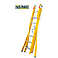 STALTOR 2-delige GVK omvormladder 2x7 alu sporten verbrede basis opengaande bomen