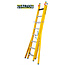 STALTOR 2-delige GVK omvormladder 2x8 alu sporten verbrede basis opengaande bomen