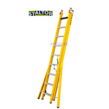 2-delige GVK omvormladder 2x9 alu sporten verbrede basis opengaande bomen
