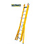 STALTOR 2-delige GVK omvormladder 2x9 alu sporten verbrede basis opengaande bomen