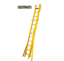 2-delige GVK omvormladder 2x12 alu sporten verbrede basis opengaande bomen