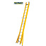 STALTOR 2-delige GVK omvormladder 2x14 alu sporten verbrede basis opengaande bomen