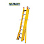 STALTOR 3-delige GVK omvormladder 3x8 alu sporten verbrede basis opengaande bomen