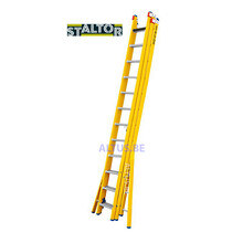 3-delige GVK omvormladder 3x12 alu sporten verbrede basis opengaande bomenv