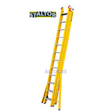 3-delige GVK omvormladder 3x12 alu sporten verbrede basis opengaande bomen
