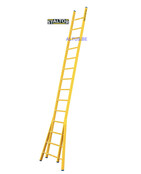 Enkele GVK ladder 14 sporten  verbrede basis opengaande bomen