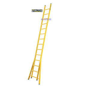 Enkele GVK ladder 14 sporten  verbrede basis opengaande bomen