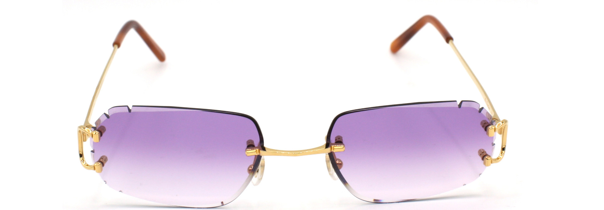 Cartier - CT0092O - 001 Purple Degradé HURRICANE Inside Out Diamond Cut