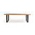 Boomstam eettafel Merlo | Rechthoek | Licht eiken