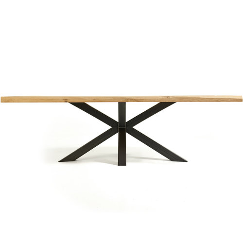 Boomstam eettafel Seraia | Rechthoek | Licht eiken