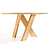 Ronde houten tafel met houten poten