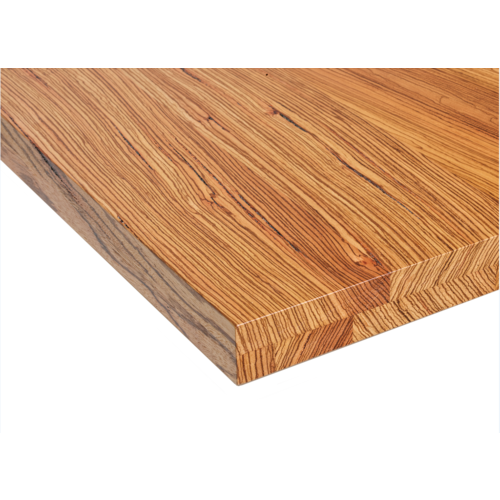 Zebrano eettafel Miko | Rechthoek | Hoogglans