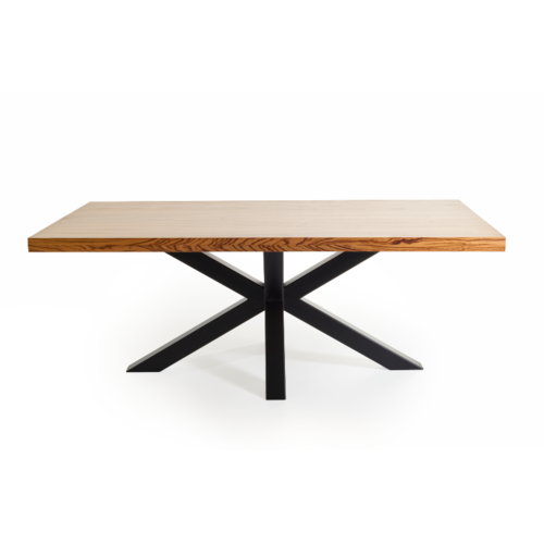 Zebrano eettafel Miko | Rechthoek | Hoogglans