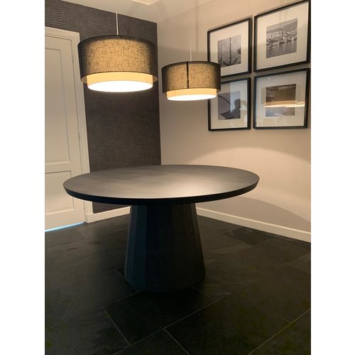 Eettafel Bruno | Rond | Donker eiken