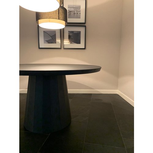 Eettafel Bruno | Rond | Donker eiken