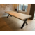 Boomstam eettafel Darneo | Rechthoekig | Licht eiken