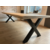 Boomstam eettafel Darneo | Rechthoekig | Licht eiken