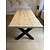 Boomstam eettafel Darneo | Rechthoekig | Licht eiken