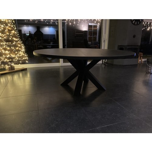 Eettafel Elarin | Rond | Zwart