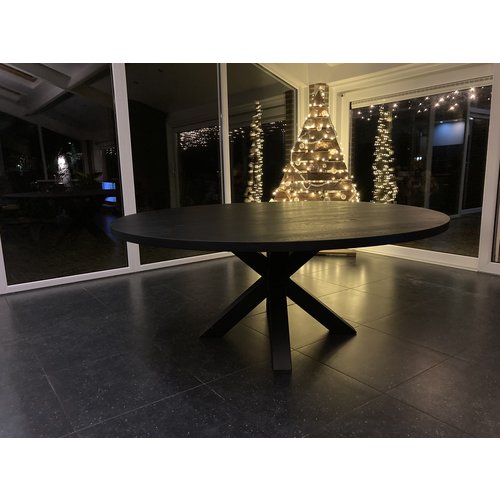 Eettafel Elarin | Rond | Zwart