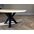 Licht eiken ronde tafel met facet rand