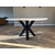 Licht eiken ronde tafel met facet rand